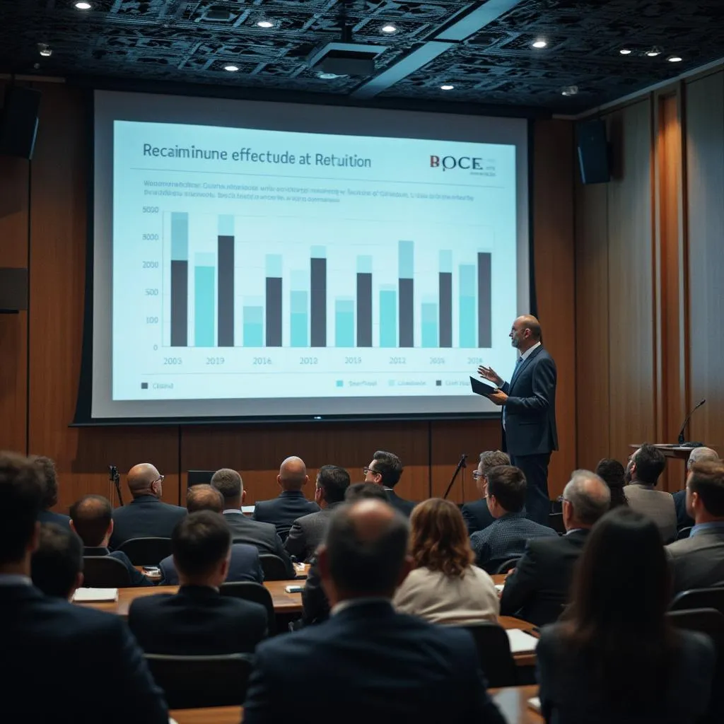 Presentación a clientes en auditorio