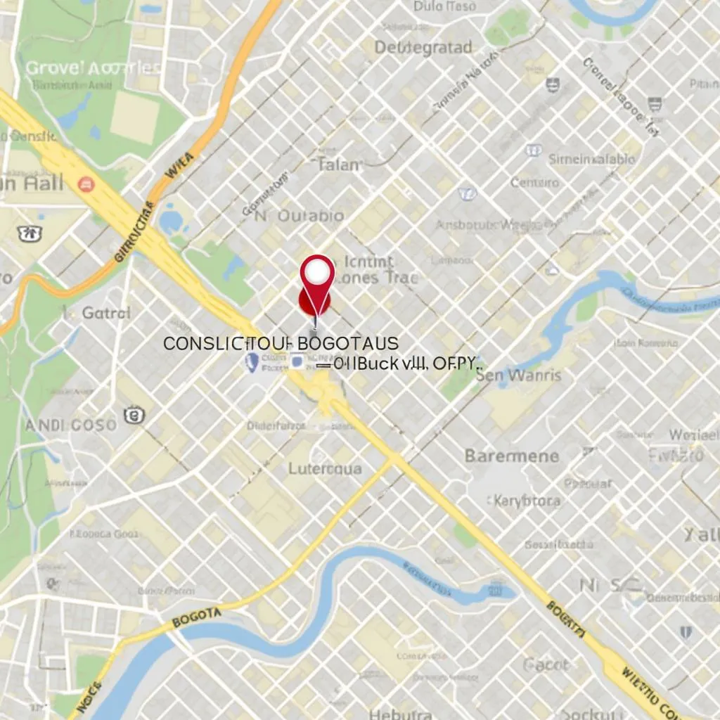Mapa de ubicación en Bogotá